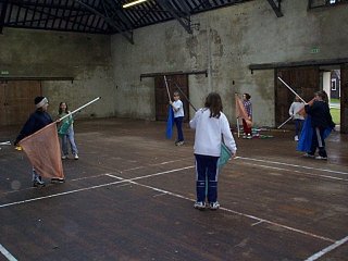 Cadet Guard ready to throw