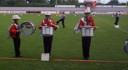 Percussion section at Crawley