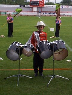 Jamie and his drums